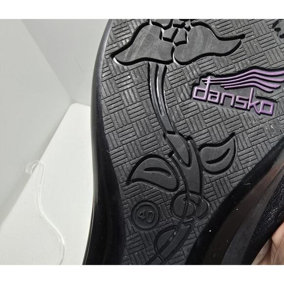 Dansko Janie 5 Strap Chunky Slide Sandals Women's Black Leather EU 40 ( US 10 ) - Picture 8 of 8